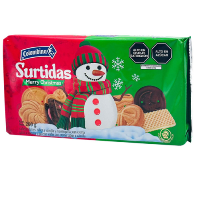 GALLETAS NAVIDEÑAS 200G COLOMBINA SURTID
