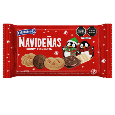 GALLETAS NAVIDEÑAS 200GR COLOMBIANA
