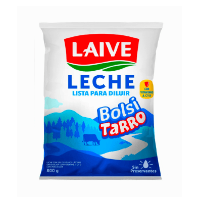 LECHE UHT LAIVE BOLSITARRO BOLSA X800ML