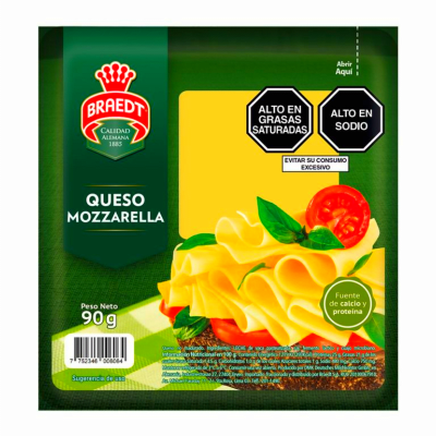 QUESO MOZARELLA BRAEDT 90GR