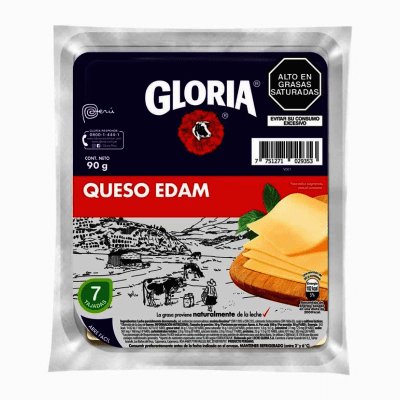 QUESO EDAM GLORIA 7TAJADAS X90GR
