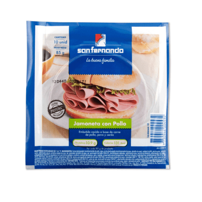 SAN FERNANDO JAMONETA DE POLLO 85GR