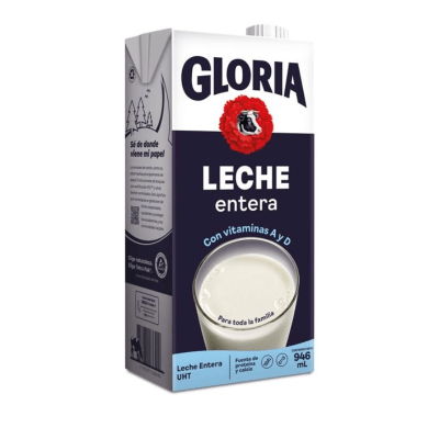 GLORIA UHT LECHE AZUL 946 ML TETRA