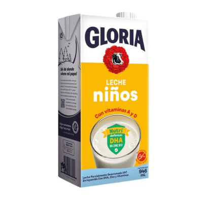 GLORIA UHT LECHE NIÑOS 946 MML TETRA