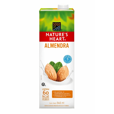 LECHE NATURES HEART ALMENDRA TETRA X946ML