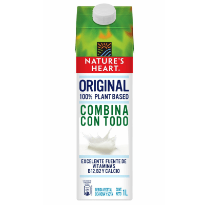LECHE NATURES HEART CREMOSA TETRA X946ML