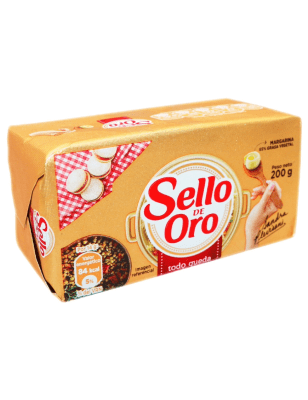 MARGARINA SELLO DE ORO BARRA 200G