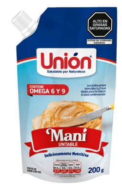 MANTEQUILLA DE MANI UNION UNTABLE DOYPACK 200G