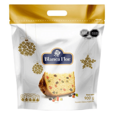 PANETON BLANCA FLOR 900GR BOLSA