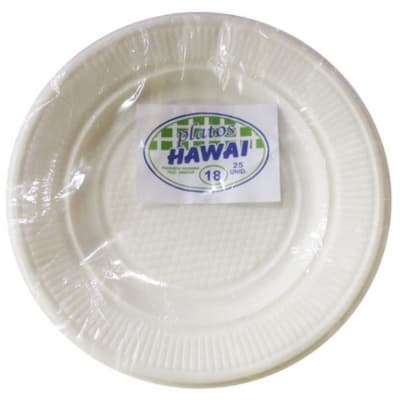 PLATO 18 PLASTICO 3R X 25 UNIDADES