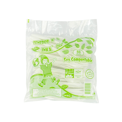 TENEDOR 6 INKA MEDIANO COMPOSTABLE