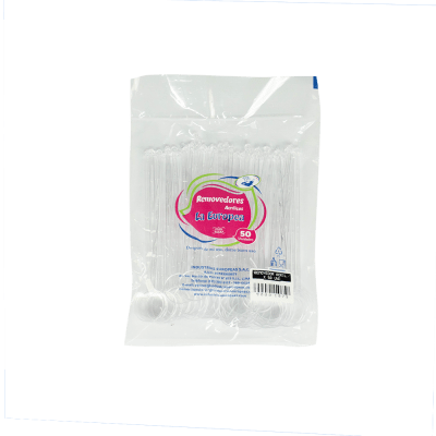 REMOVEDOR ACRILICO TRANSP X 50 UND