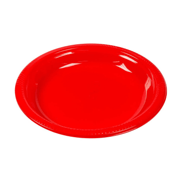 PLATO 26 COLOR ROJO X 10 UND