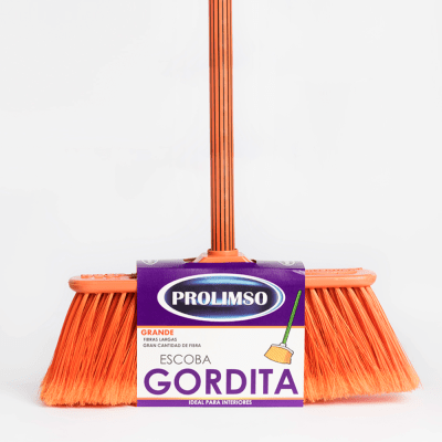 PROLIMSO ESCOBA GORDITA MANGO METÁLICO