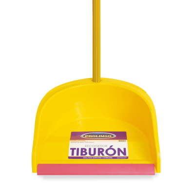 PROLIMSO RECOGEDOR TIBURON FILETE GOMA MANGO METÁLICO