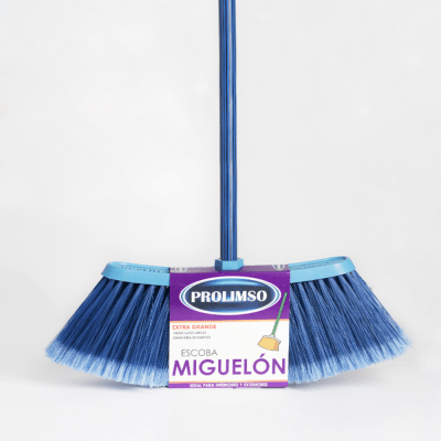 PROLIMSO ESCOBA MIGUELON EXTRA GRANDE MANGO METÁLICO