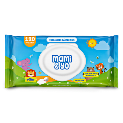 TOALLAS HUMEDAS MAMI & YO 120 UND