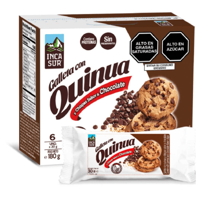 INCASUR GALLETA C/ QUINUA 6UND 180GR CHOCOLATE