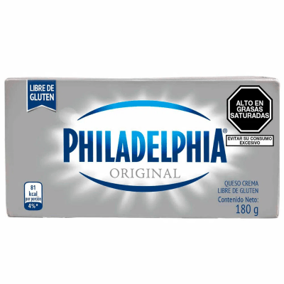 PHILADELPHIA QUESO CREMA 180G BARRA