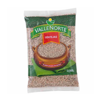 VALLE NORTE LENTEJA 500GR AMERICANA