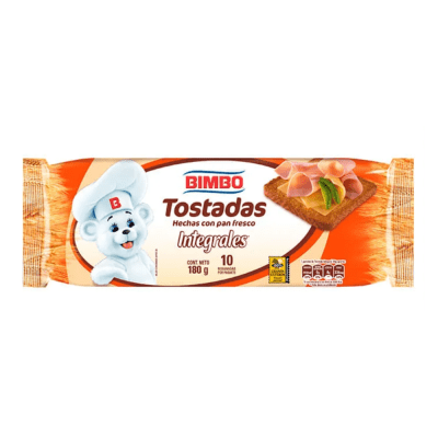 BIMBO TOSTADA INTEGRAL 8UND 144G