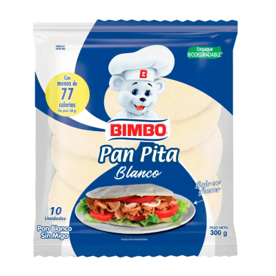 BIMBO PAN PITA BLANCO 300GR