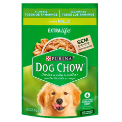 DOG CHOW CACHORROS TODOS LOS TAMAÑOS SABOR A POLLO 100G