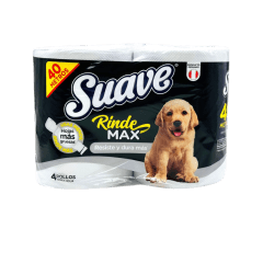 PH SUAVE BLACK 40 MT X4 ROLLOS