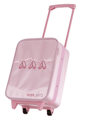 PINK SATIN TROLLEY BAG