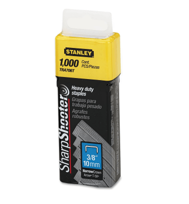 GRAPAS STANLEY T50 3/8 (10MM) CAJA 1000 UNIDADES TRA706T