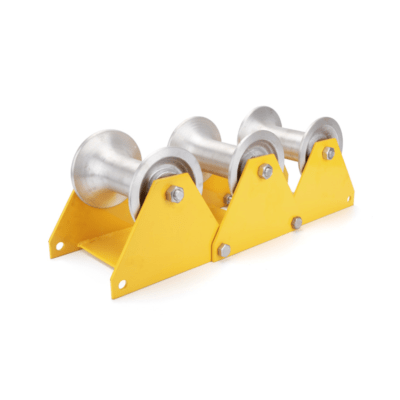 JUEGO DE POLEAS PARA TENDIDO DE CABLES CON 3 POLEAS DE 160 X 1403