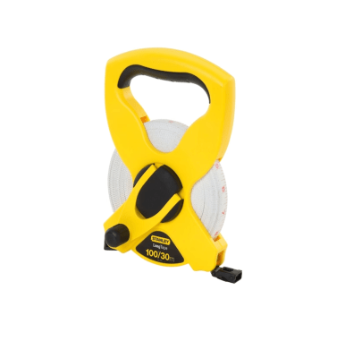 HUINCHA MEDIR FIBRRA VIDRIO 30 MTS CAJA ABS STANLEY