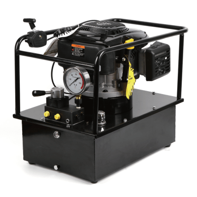 BOMBA HIDRAULICA A BENCINA MOTOR 5.5 HP PRESION 700 BAR