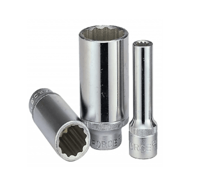 DADO LARGO POLIGONAL 3/8 EN MM MARCA FORCE