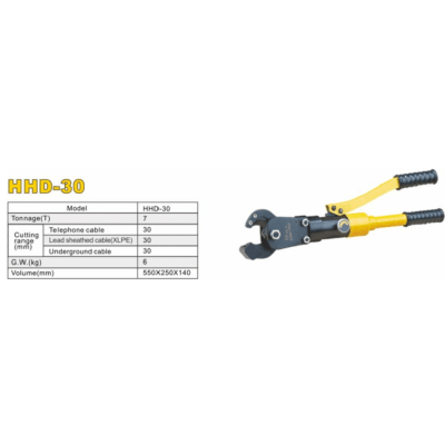 CORTA CABLES HIDRAULICO DE  7 TON P/CABLES HASTA 30 MM