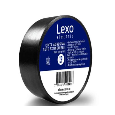 CINTA AISLADORA AUTOEXTINGUIBLE 19 MM x 10 MTS1