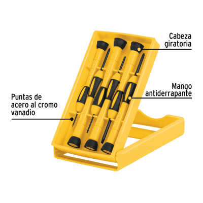JUEGO DESTORNILLADOR DE PRECISIÓN MARCA PRETUL1