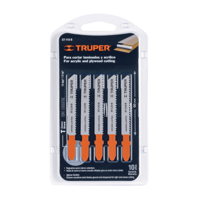 JUEGO SIERRA CALAR 5 PZAS RECTO P/MADERA MARCA TRUPER