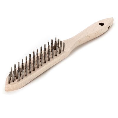 ESCOBILLA C/MANGO INOX 4 HILERAS. LESSMAN 103.741