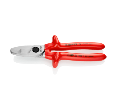 ALICATE CORTA CABLE DOBLE FILO AISLADO 8” KNIPEX 9517200