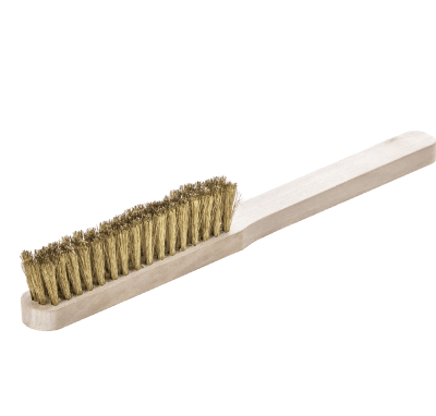 ESCOBILLA BRONCE 4 HILERAS C/MANGO LESSMANN