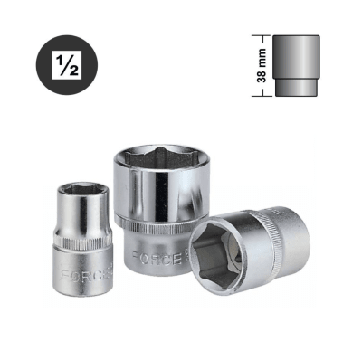 DADO HEXAGONAL 1/2 EN PULGADAS FORCE2