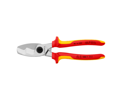 ALICATE CORTA CABLE DOBLE FILO AISLADO 8” KNIPEX 9516200