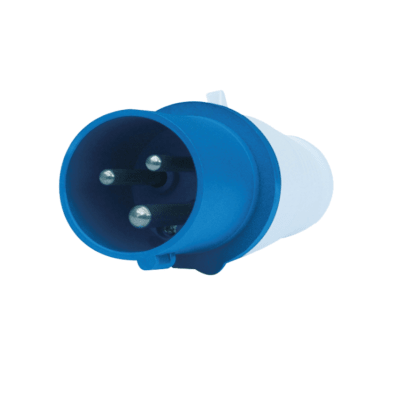 ENCHUFE MACHO VOLANTE 16A 2P+T 220V IP44 MARCA LEXO