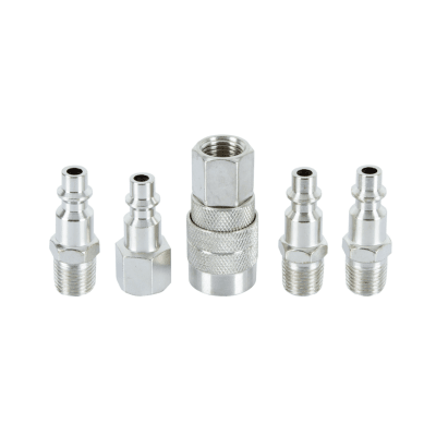SET ACOPLES RAPIDOS PARA AIRE DE 1/4 NPT. 5 PZS MUZI