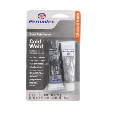 ADHESIVO ACERO LÍQUIDO/SOLDADURA EN FRÍO.  MARCA PERMATEX 