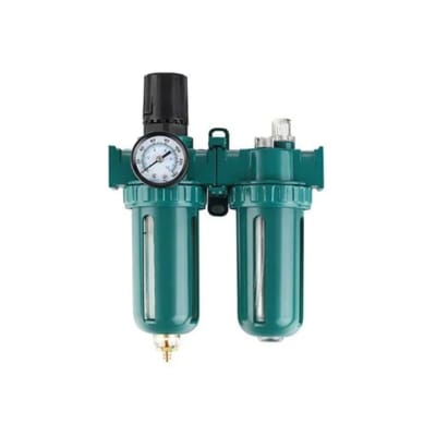 FILTRO REGULADOR Y LUBRICADOR DE 1/4 PRESION 140 PSI MUZI