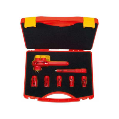 JUEGO DADOS 1/4 DE 6 - 13 MM 7 PZS AISLADO 1000V 1