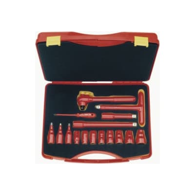 JUEGO DADOS 1/2 DE 10 - 27 MM 16 PZS AISLADO 1000V1