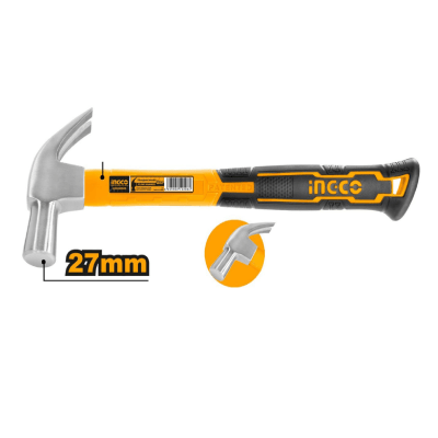 MARTILLO CARPINTERO 27 MM M/FIBRA DE VIDRIO INGCO1